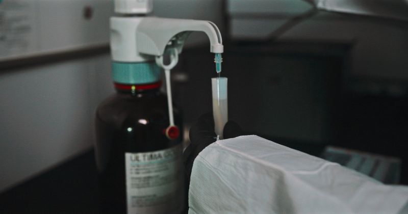 Leak test samples analyzed in the Gammatron laboratory